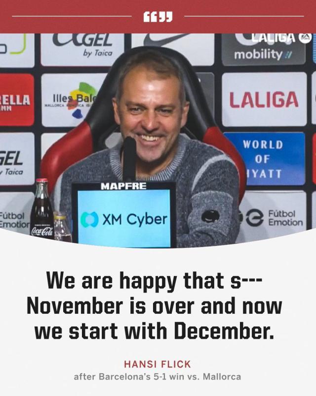 B体育-弗利克：今天不需要莱万上场 亚马尔复出非常重要